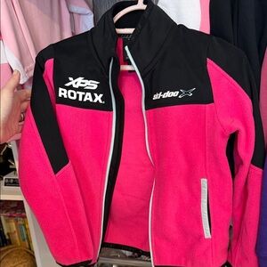Ski-Doo Kids Pink and Black Jacket